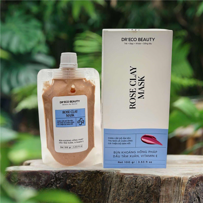 ROSE CLAY MASK-MẶT NẠ ĐẤT SÉT HỒNG PHÁP
